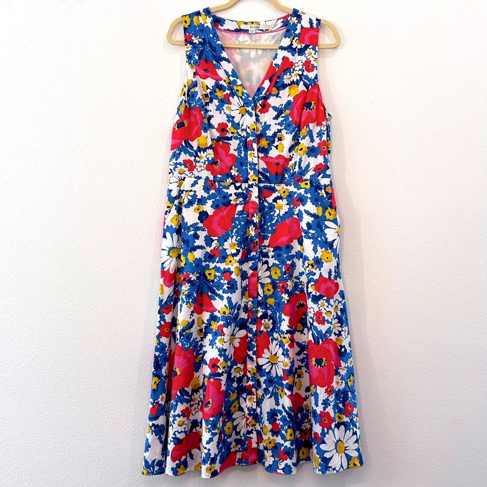 Beautiful Boden Josephine size 12 cotton shirt dress with pockets